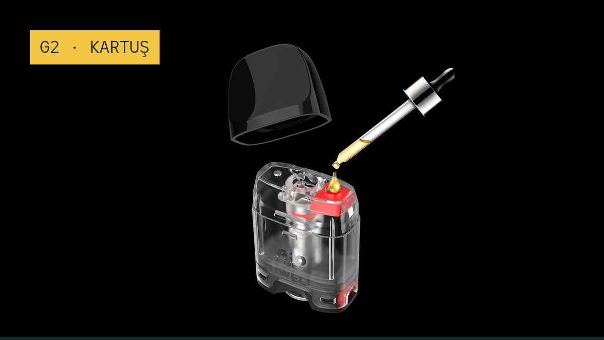 Uwell Caliburn G2 Boş Kartus, kılavuz çizgili zemin üzerinde