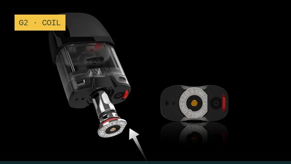 Uwell Caliburn G2 Yedek Coil, kılavuz çizgili zemin üzerinde
