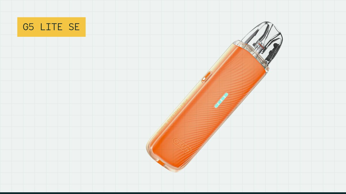 Uwell Caliburn G5 Lite SE, kılavuz çizgili zemin üzerinde